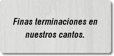 
Finas terminaciones en nuestros cantos.